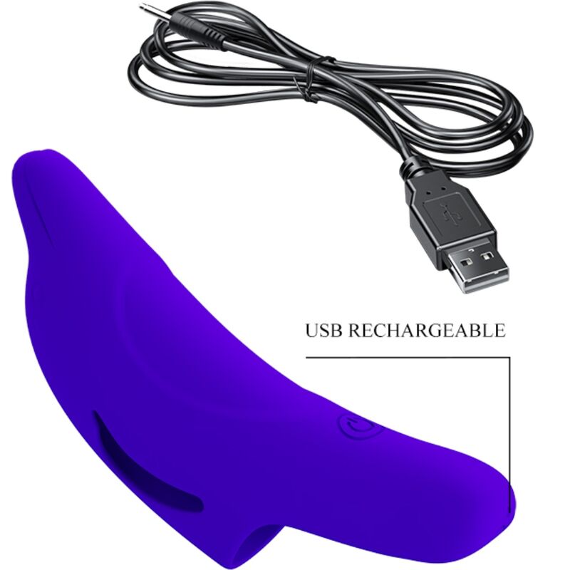 PRETTY LOVE - DELPHINI POWERFUL DARK BLUE FINGER STIMULATOR - NOCTURNA DESIRES