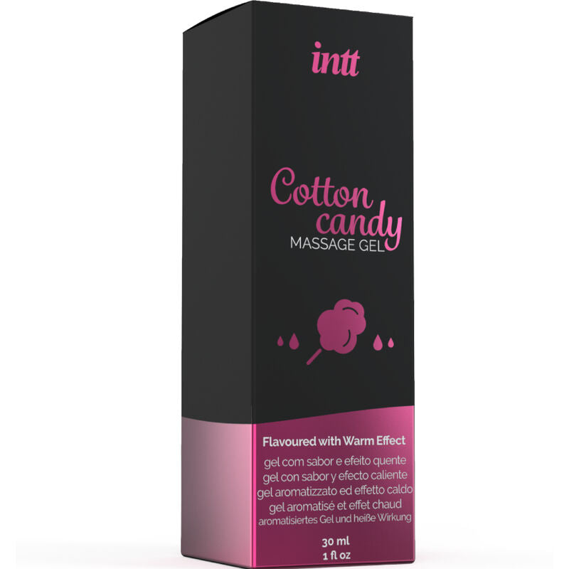 INTT MASSAGE & ORAL SEX - MASSAGE GEL WITH COTTON CANDY FLAVOR AND HEATING EFFECT - NOCTURNA DESIRES
