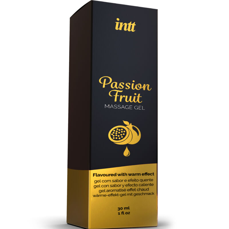 INTT MASSAGE & ORAL SEX - PASSION FRUIT FLAVORED MASSAGE GEL WITH HEAT EFFECT - NOCTURNA DESIRES