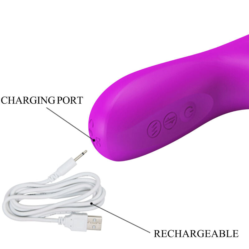 PRETTY LOVE - REESE VIBRATOR WITH PURPLE ROTATION - NOCTURNA DESIRES