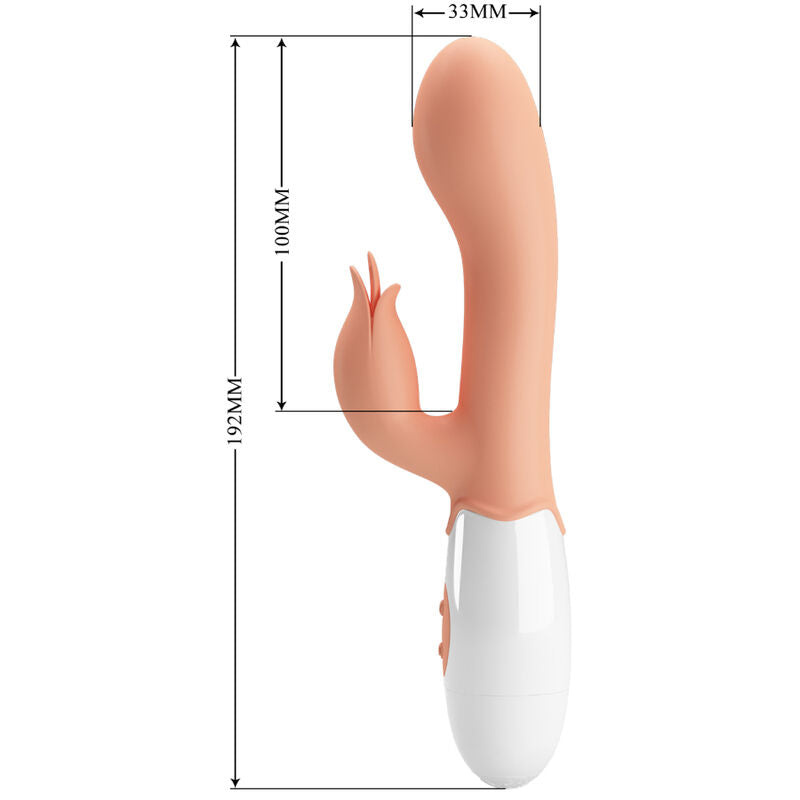 PRETTY LOVE - BLOODY MARY VIBRATOR WITH STIMULATOR - NOCTURNA DESIRES