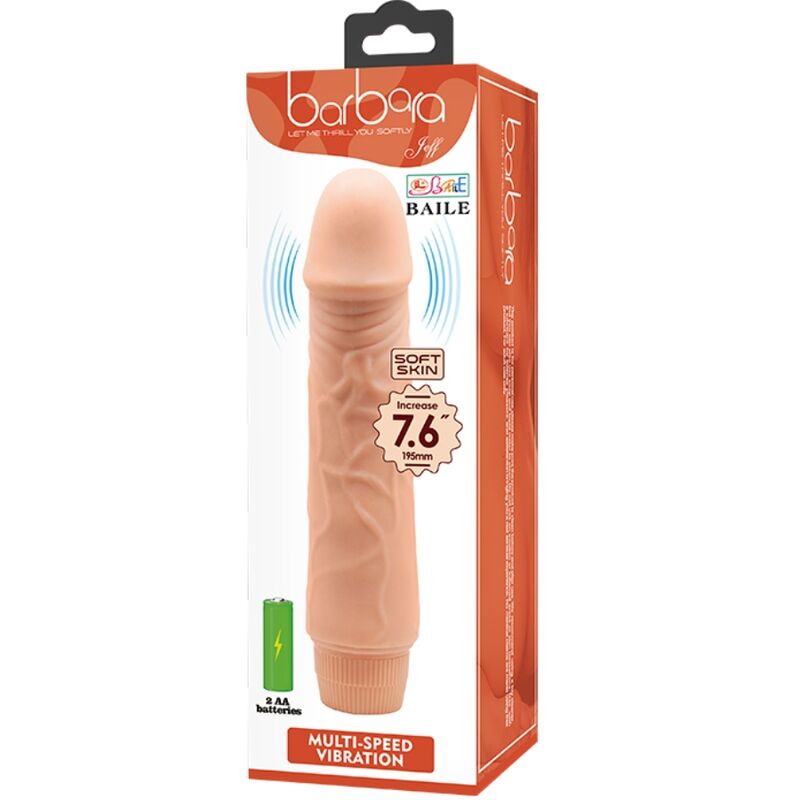 BAILE - BARBARA REALISTIC VIBRATOR 20 CM - NOCTURNA DESIRES
