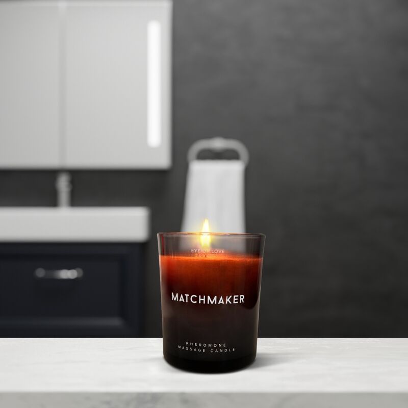 EYE OF LOVE - MATCHMAKER BLACK DIAMOND MASSAGE CANDLE ATTRACT HER 150 ML - NOCTURNA DESIRES