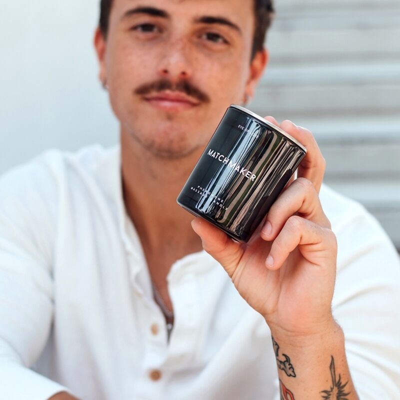 EYE OF LOVE - MATCHMAKER BLACK DIAMOND MASSAGE CANDLE ATTRACT HER 150 ML - NOCTURNA DESIRES
