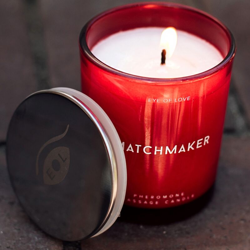 EYE OF LOVE - MATCHMAKER RED DIAMOND MASSAGE CANDLE ATTRACT HIM 150 ML - NOCTURNA DESIRES