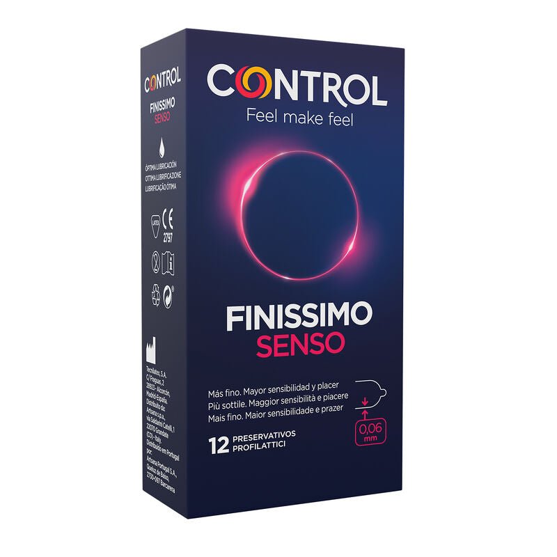 CONTROL - ADAPTA SENSO CONDOMS 12 UNITS CONTROL CONDOMS NOCTURNA DESIRES