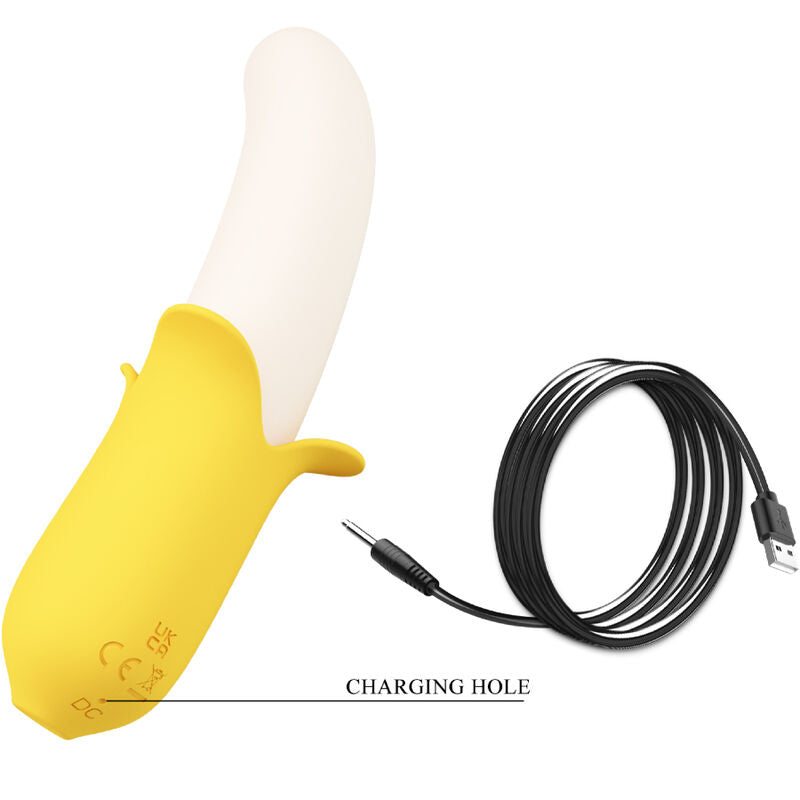 PRETTY LOVE - BANANA GEEK SUPER POWER 7 VIBRATIONS UP&DOWN SILICONE BLACK - NOCTURNA DESIRES