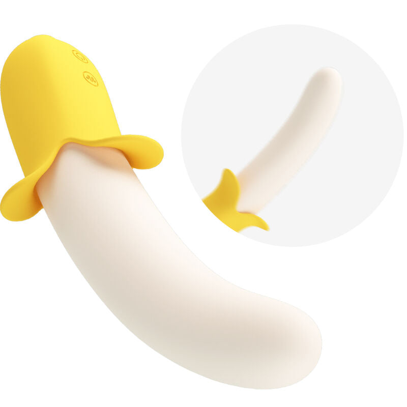 PRETTY LOVE - BANANA GEEK SUPER POWER 7 VIBRATIONS UP&DOWN SILICONE BLACK - NOCTURNA DESIRES