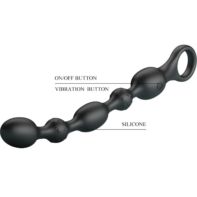 PRETTY LOVE - VAN ANAL BALLS 10 VIBRATIONS RECHARGEABLE SILICONE - NOCTURNA DESIRES