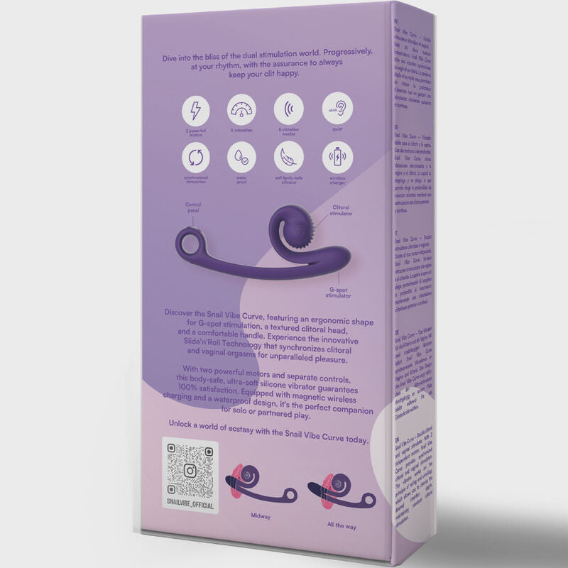 SNAIL VIBE - CURVE VIBRATOR PURPLE - NOCTURNA DESIRES