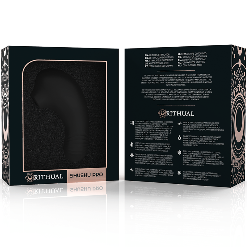 RITHUAL - SHUSHU PRO POCKET CLITORIS STIMULATOR 2 POWERFUL JET MOTORS - NOCTURNA DESIRES