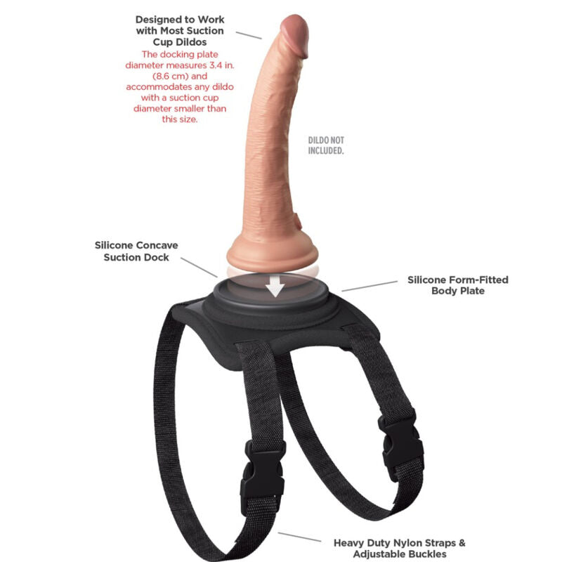 PIPEDREAMS - BODY DOCK LAP STRAP HARNESS - NOCTURNA DESIRES