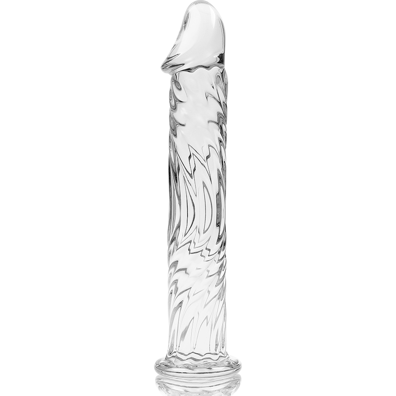 NEBULA SERIES BY IBIZA - MODEL 12 DILDO BOROSILICATE GLASS CLEAR 17 CM -O- 3.5 CM - NOCTURNA DESIRES