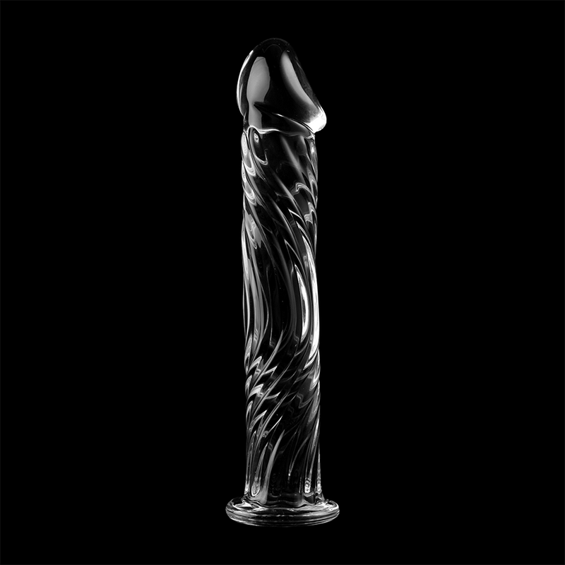 NEBULA SERIES BY IBIZA - MODEL 12 DILDO BOROSILICATE GLASS CLEAR 17 CM -O- 3.5 CM - NOCTURNA DESIRES