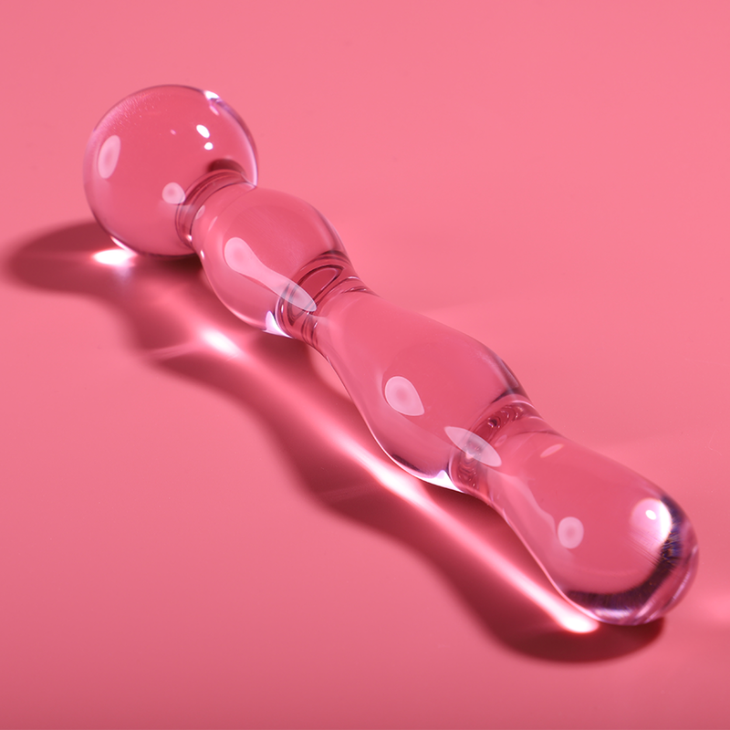 NEBULA SERIES BY IBIZA - MODEL 13 DILDO BOROSILICATE GLASS PINK 18 CM -O- 3.5 CM - NOCTURNA DESIRES