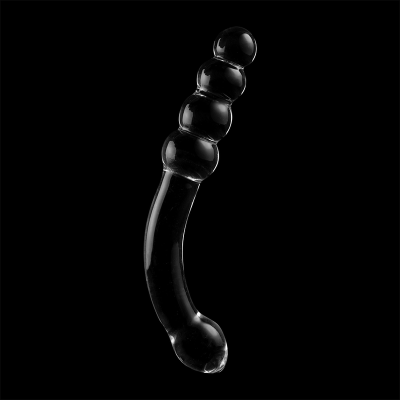 NEBULA SERIES BY IBIZA - MODEL 14 DILDO BOROSILICATE GLASS CLEAR 18.5 CM -O- 3 CM - NOCTURNA DESIRES