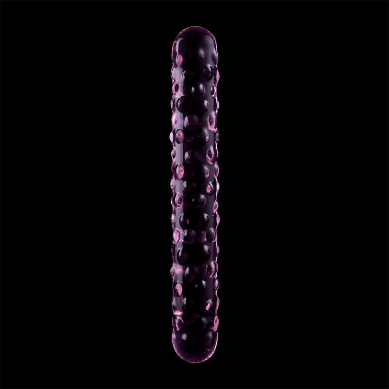 NEBULA SERIES BY IBIZA - MODEL 15 DILDO BOROSILICATE GLASS PINK 18.5 CM -O- 3 CM - NOCTURNA DESIRES