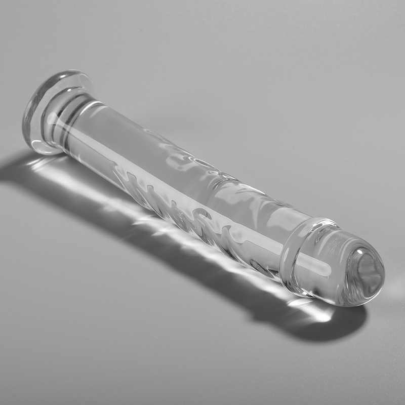 NEBULA SERIES BY IBIZA - MODEL 16 DILDO BOROSILICATE GLASS CLEAR 18.5 CM -O- 3 CM - NOCTURNA DESIRES