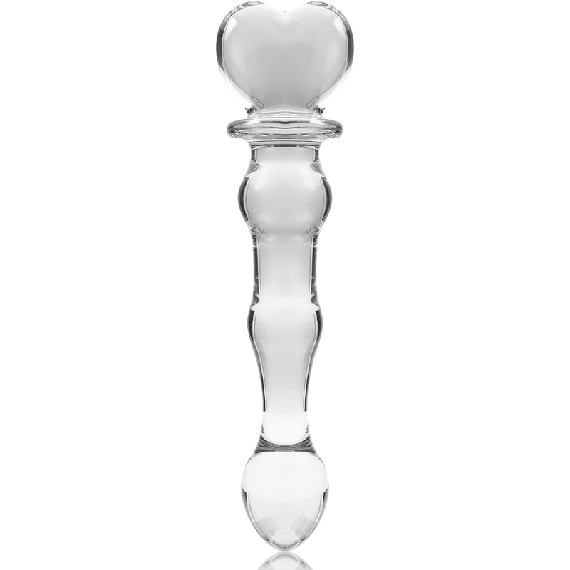 NEBULA SERIES BY IBIZA - MODEL 21 DILDO BOROSILICATE GLASS CLEAR 20.5 CM -O- 3.5 CM - NOCTURNA DESIRES