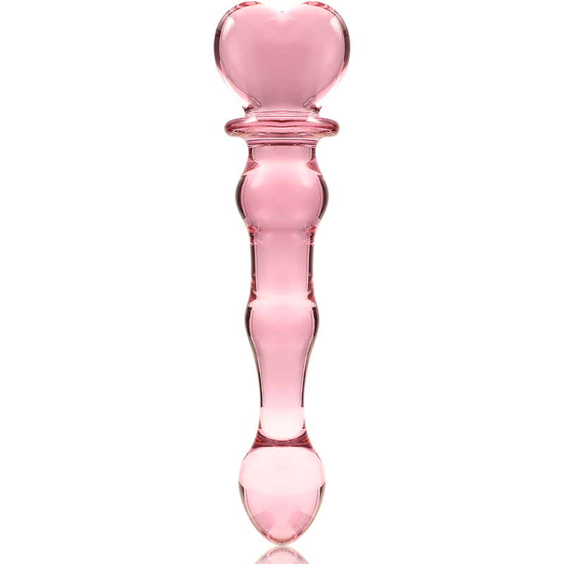 NEBULA SERIES BY IBIZA - MODEL 21 DILDO BOROSILICATE GLASS PINK 20.5 CM -O- 3.5 CM - NOCTURNA DESIRES