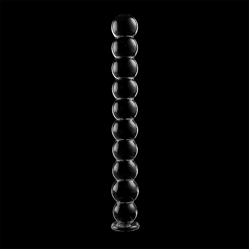 NEBULA SERIES BY IBIZA - MODEL 22 DILDO BOROSILICATE GLASS CLEAR 21.5 CM -O- 2.5 CM - NOCTURNA DESIRES