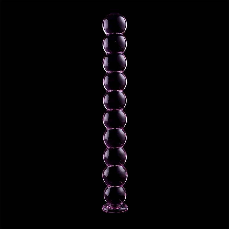NEBULA SERIES BY IBIZA - MODEL 22 DILDO BOROSILICATE GLASS PINK 21.5 CM -O- 2.5 CM - NOCTURNA DESIRES
