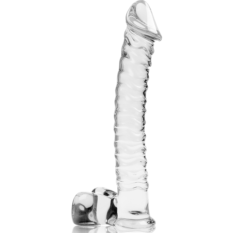 NEBULA SERIES BY IBIZA - MODEL 23 DILDO BOROSILICATE GLASS CLEAR 21.5 CM -O- 4 CM - NOCTURNA DESIRES