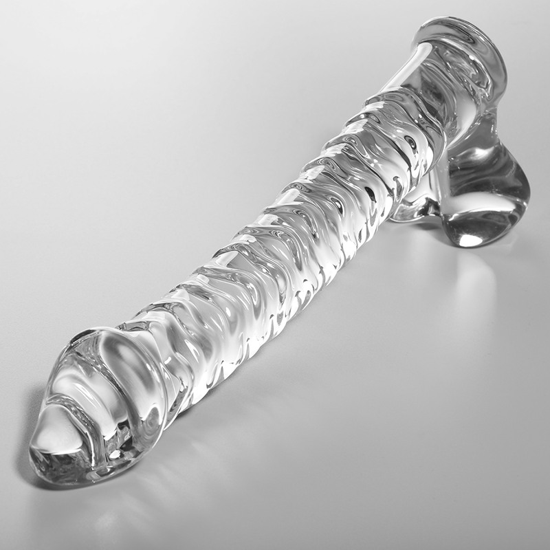 NEBULA SERIES BY IBIZA - MODEL 23 DILDO BOROSILICATE GLASS CLEAR 21.5 CM -O- 4 CM - NOCTURNA DESIRES
