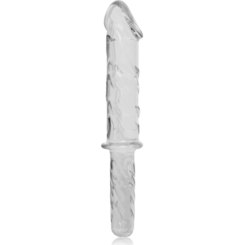 NEBULA SERIES BY IBIZA - MODEL 24 DILDO BOROSILICATE GLASS CLEAR 28.5 CM -O- 5 CM - NOCTURNA DESIRES