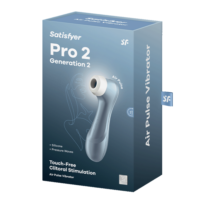SATISFYER - PRO 2 AIR PULSE STIMULATOR BLUE - NOCTURNA DESIRES