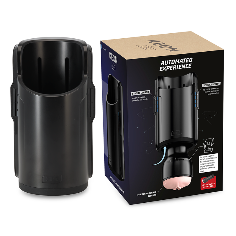 KIIROO - KEON + FEEL NICOLETTE SHEA STROKER + AQUA QUALITY LUBRICANT 50 ML - NOCTURNA DESIRES