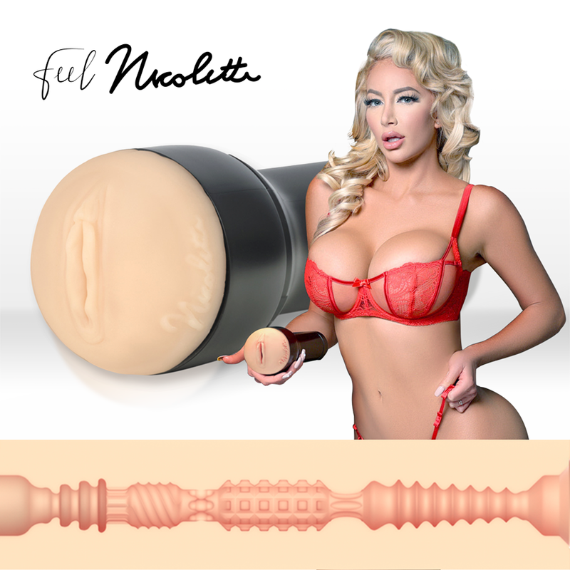 KIIROO - KEON + FEEL NICOLETTE SHEA STROKER + AQUA QUALITY LUBRICANT 50 ML - NOCTURNA DESIRES