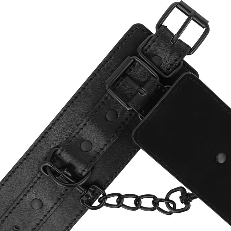 INTENSE - FETISH VEGAN LEATHER HANDCUFFS - NOCTURNA DESIRES