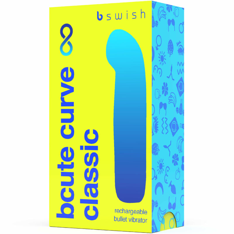 B SWISH - BCUTE CURVE INFINITE CLASSIC RECHARGEABLE SILICONE VIBRATOR YELLOW - NOCTURNA DESIRES