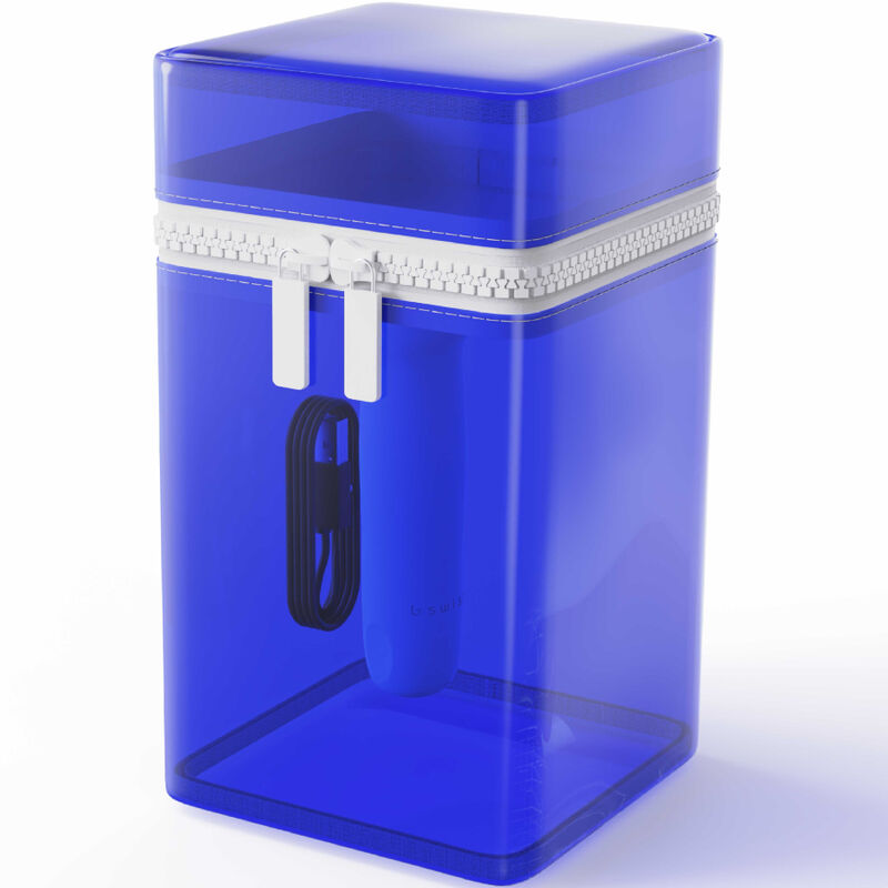 B SWISH - BCUTE CURVE INFINITE CLASSIC LIMITED EDITION BLUE SILICONE RECHARGEABLE VIBRATOR - NOCTURNA DESIRES
