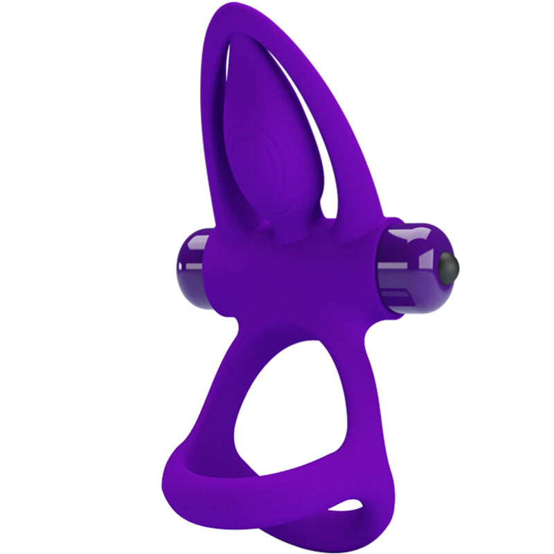 PRETTY LOVE - VIBRATOR RING 10 VIBRATIONS VIOLET SILICONE - NOCTURNA DESIRES
