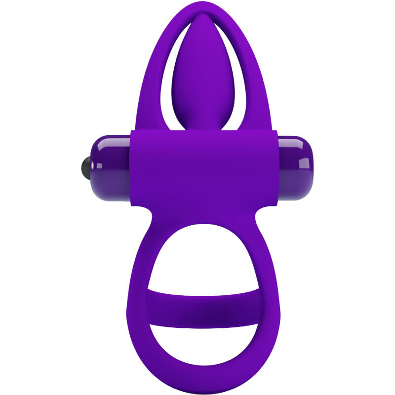 PRETTY LOVE - VIBRATOR RING 10 VIBRATIONS VIOLET SILICONE - NOCTURNA DESIRES