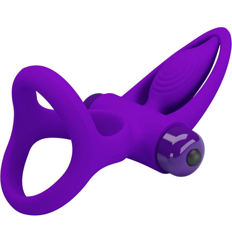 PRETTY LOVE - VIBRATOR RING 10 VIBRATIONS VIOLET SILICONE - NOCTURNA DESIRES