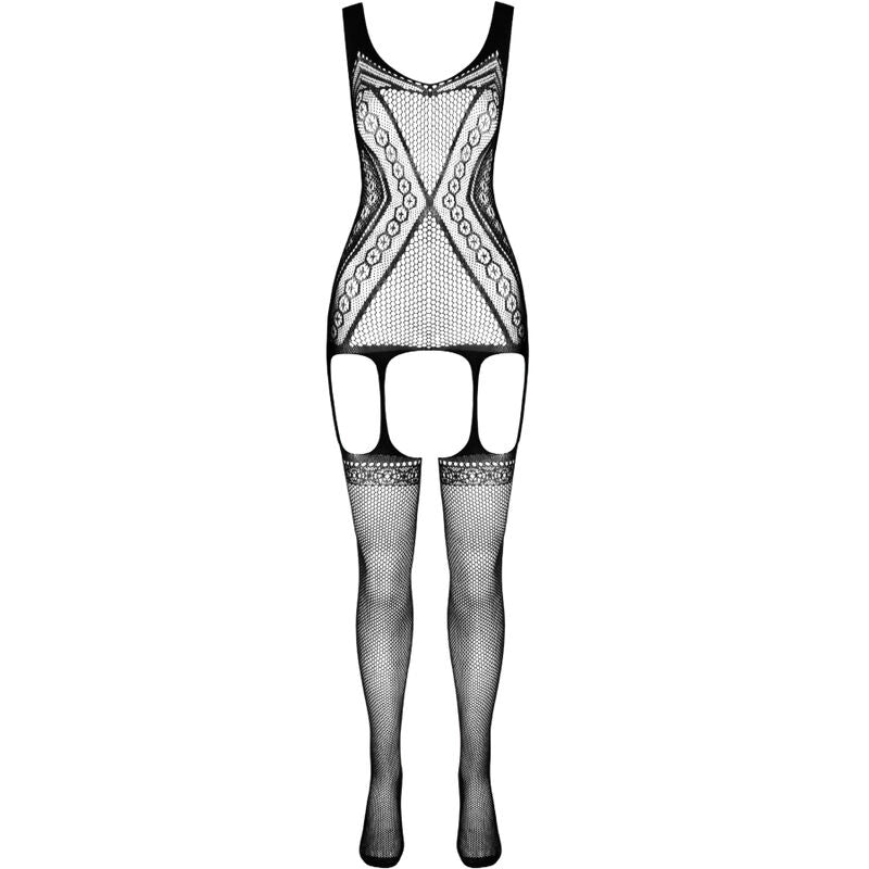 PASSION - ECO COLLECTION BODYSTOCKING ECO BS007 BLACK - NOCTURNA DESIRES