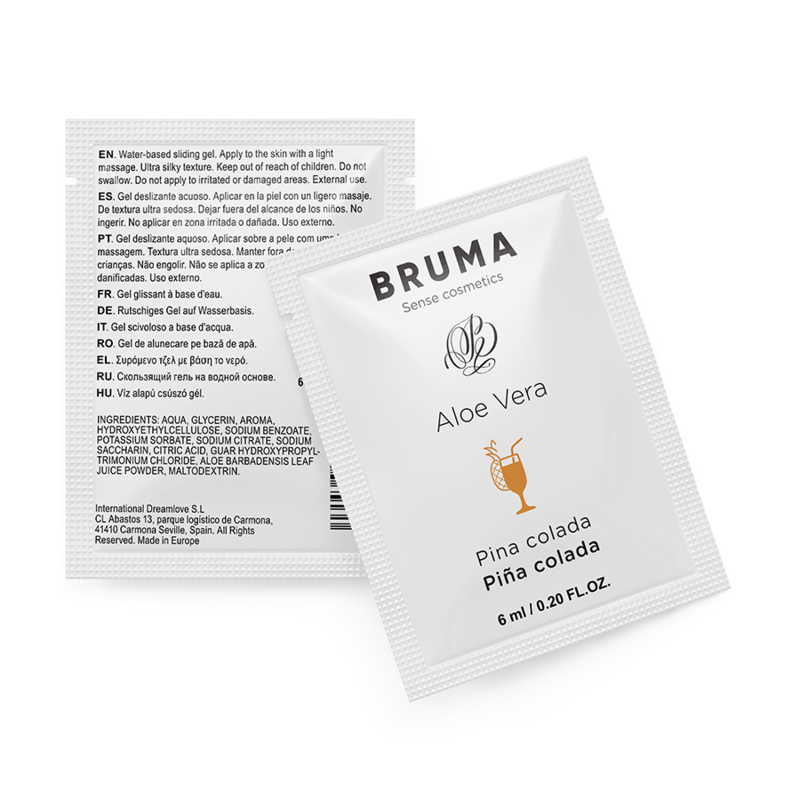 BRUMA - ALOE VERA SLIDING GEL PINA COLADA FLAVOR 6 ML - NOCTURNA DESIRES