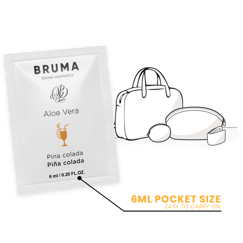 BRUMA - ALOE VERA SLIDING GEL PINA COLADA FLAVOR 6 ML - NOCTURNA DESIRES
