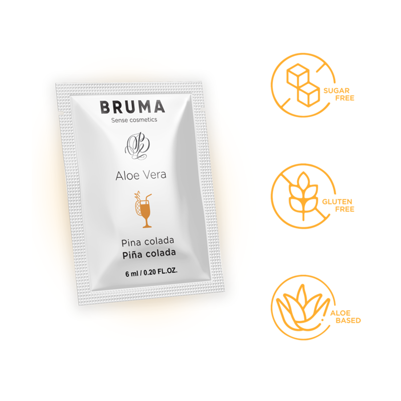 BRUMA - ALOE VERA SLIDING GEL PINA COLADA FLAVOR 6 ML - NOCTURNA DESIRES