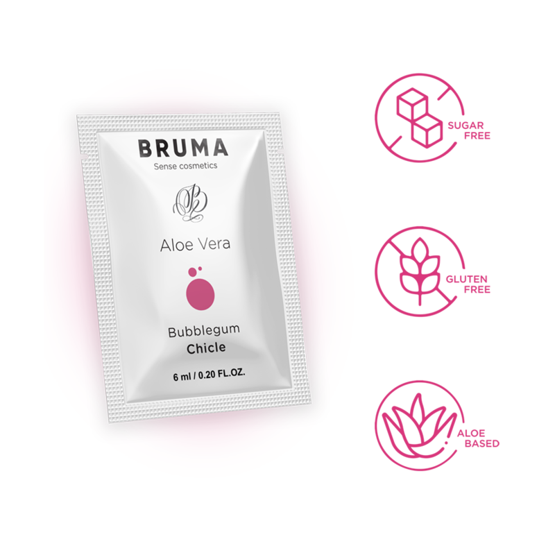 BRUMA - ALOE VERA SLIDING GEL BUBBLEGUM FLAVOR 6 ML - NOCTURNA DESIRES