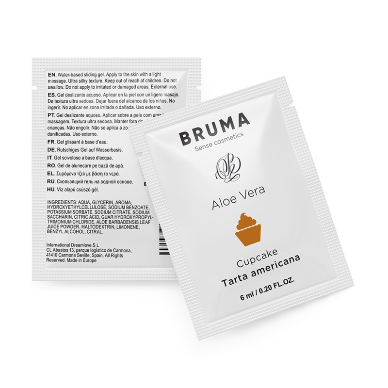 BRUMA - ALOE VERA SLIDING GEL CUPCAKE FLAVOR 6 ML - NOCTURNA DESIRES