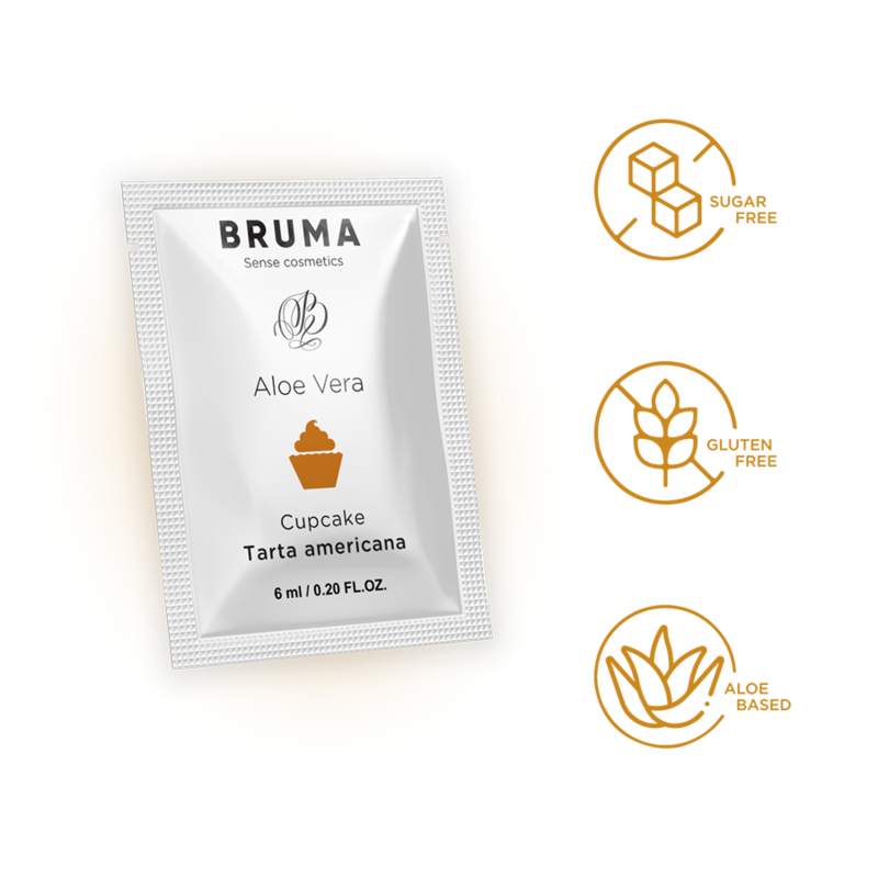 BRUMA - ALOE VERA SLIDING GEL CUPCAKE FLAVOR 6 ML - NOCTURNA DESIRES