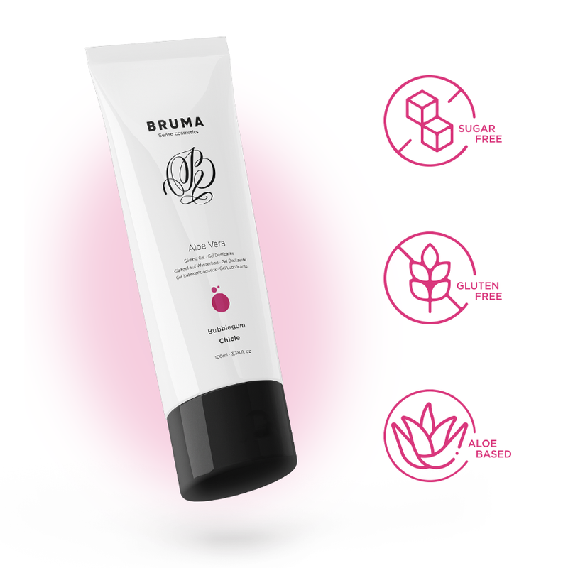 BRUMA - ALOE VERA SLIDING GEL BUBBLEGUM FLAVOR 100 ML - NOCTURNA DESIRES