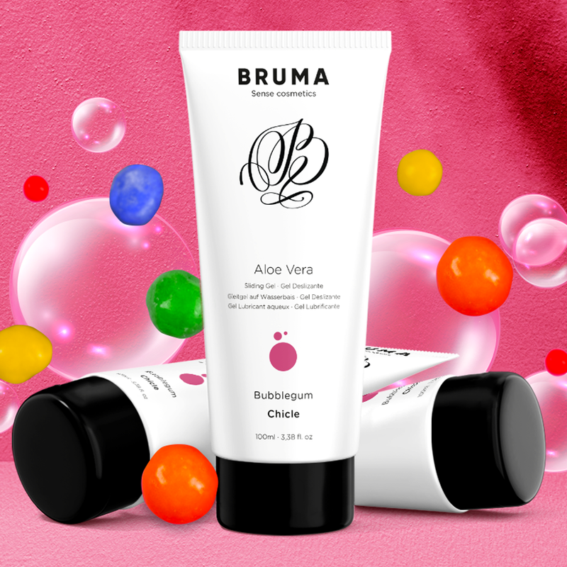 BRUMA - ALOE VERA SLIDING GEL BUBBLEGUM FLAVOR 100 ML - NOCTURNA DESIRES