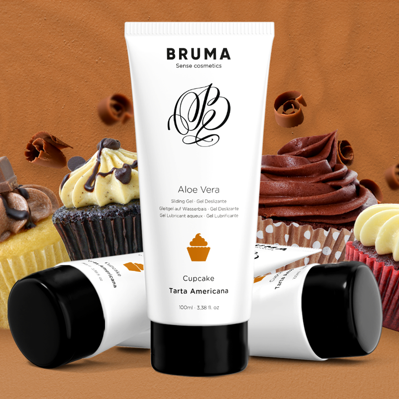 BRUMA - ALOE VERA SLIDING GEL CUPCAKE FLAVOR 100 ML - NOCTURNA DESIRES