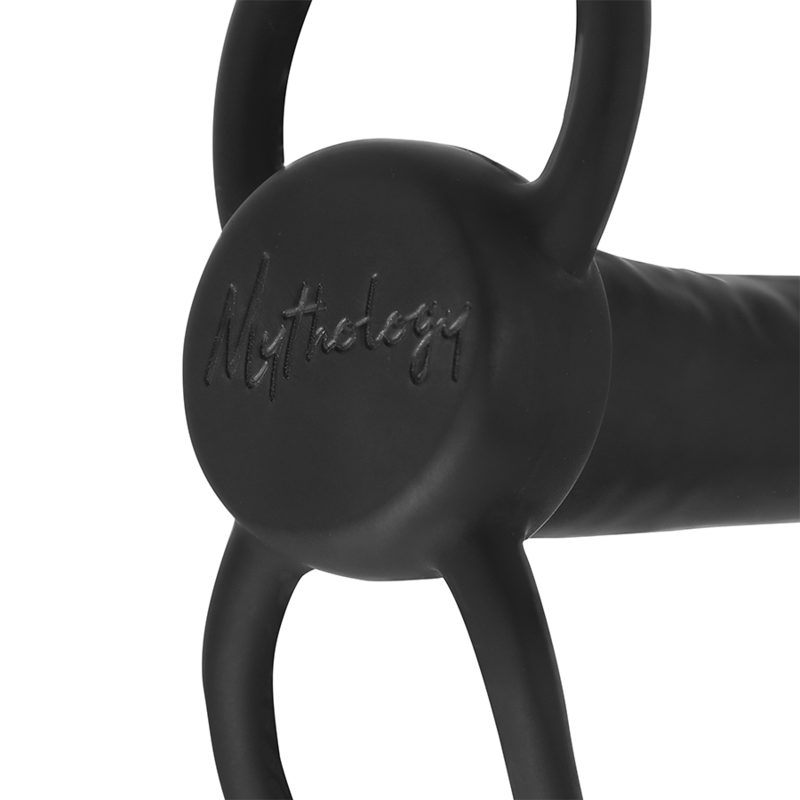 MYTHOLOGY - COBI ONYX ANAL DILDO WITH COCK AND TESTICLE RING 13 SILICONE CM - NOCTURNA DESIRES