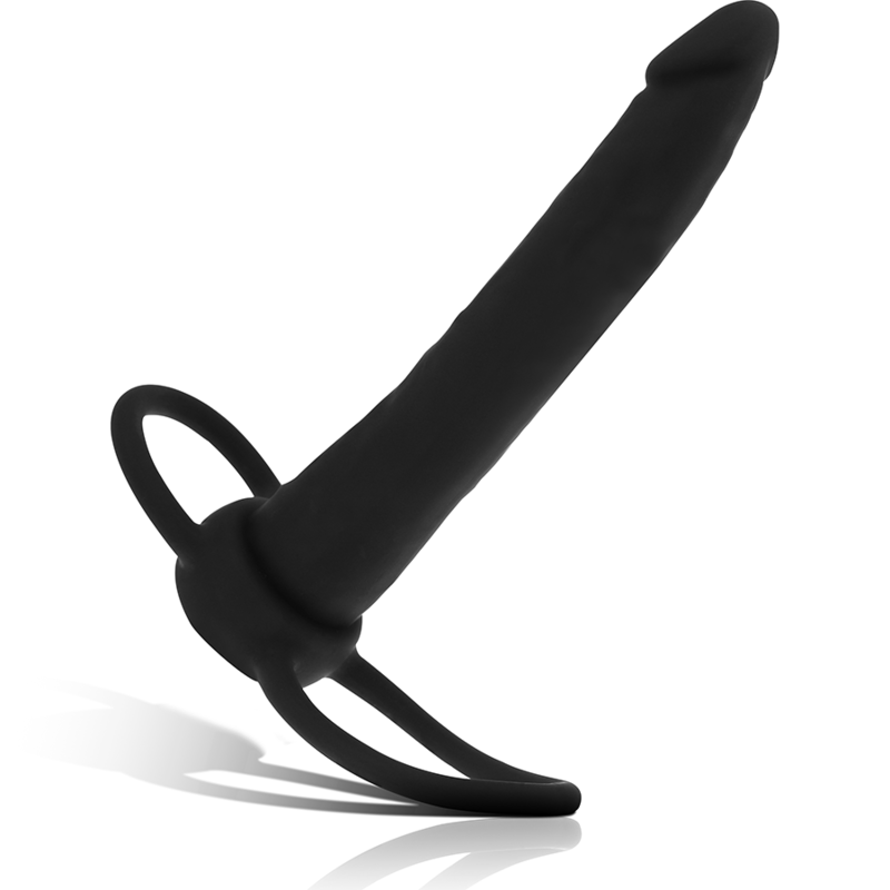 MYTHOLOGY - COBI ONYX ANAL DILDO WITH COCK AND TESTICLE RING 13 SILICONE CM - NOCTURNA DESIRES